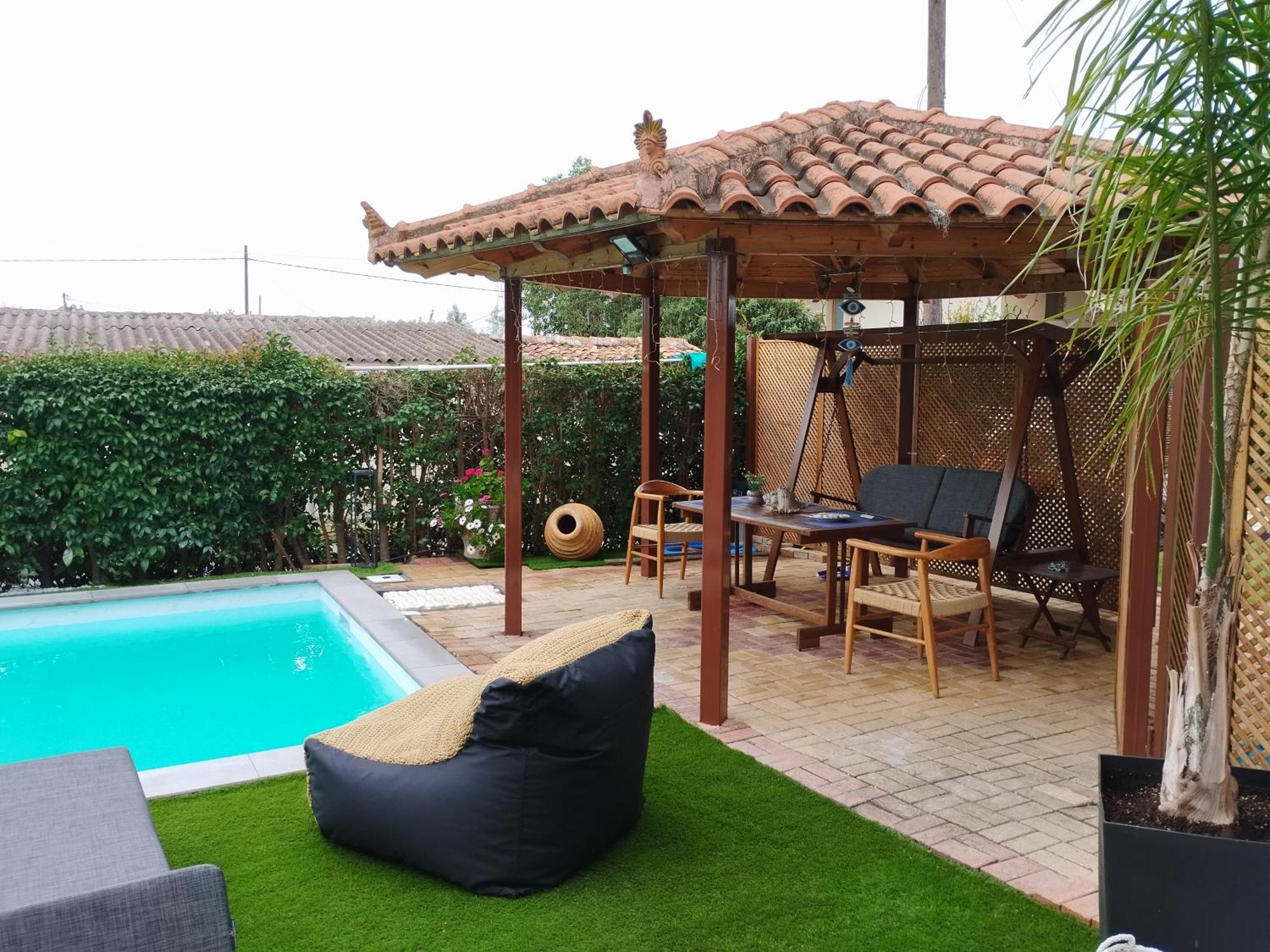 Luxury Villas Chrysa Private Pool & Spa Anabolu Oda fotoğraf